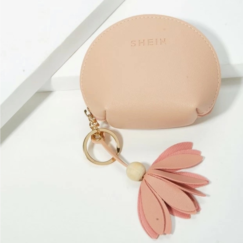 SHEIN baby pink coin purse